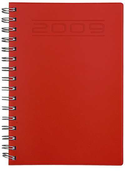 Ежедневник датированный Halley 5458 145x205 красный/на пружине в коробке