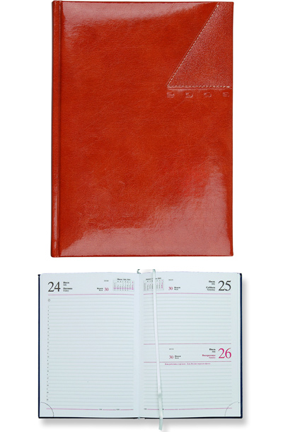 Ежедневник датированный Valencia  5450 (650) 145x205 мм красный