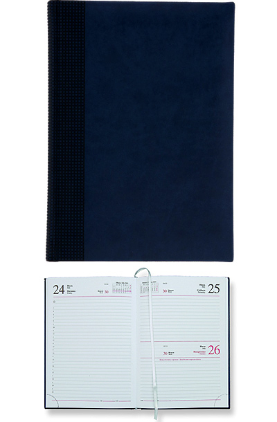 Ежедневник датированный Velvet  5450 (650) 145x205 мм темно-синий