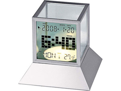Погодная станция: часы, дата, термометр с внутренней подсветкой