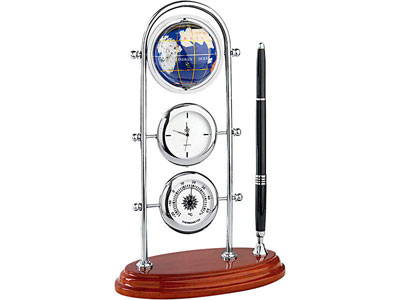 Погодная станция «Орбита»: часы, термометр, подставка под ручку, ручка