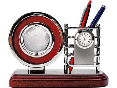 Настольный прибор «Вагнер»: часы, стакан под ручки