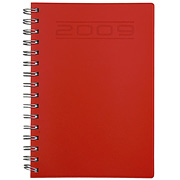 Ежедневник датированный Halley 5458 145x205 красный/на пружине в коробке
