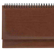 Планинг датированный Reina 5497 140x298 мм кремовый блок, позолоченный срез, коричневый