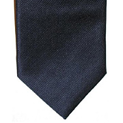 галстук 100% шелк темно-синий