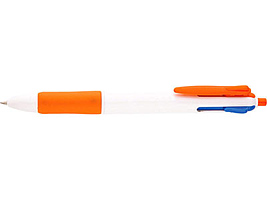 Ручка шариковая Альтернатива 4 в 1 белая/оранжевая