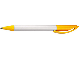 Ручка шариковая полированная Prodir модель DS3 TPP бело-желтая