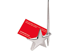 Подставка под ручку и визитки в форме звезды