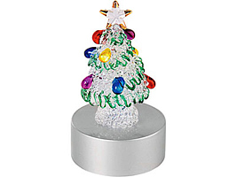 Сказочная новогодняя елка на подставке с меняющей цвет подсветкой
