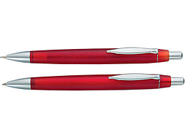 Набор Ария красный: ручка шариковая и автокарандаш