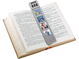 Закладка для книг с 4 фоторамками и таймером для измерения скорости чтения
