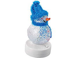 Светильник «Снеговик». При подключении к USB снеговик плавно меняет цвета и воспроизводит 14 новогодних мелодий