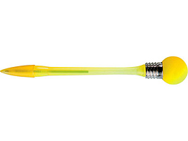 Ручка шариковая Лампочка желтая с подсветкой