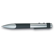 Металлическая лазерная указка и шариковая ручка в металлическом футляре. Класс безопасности 2.