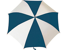 Зонт - трость механический сине-белый