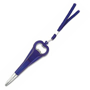 Шариковая ручка на шнурке с открывалкой