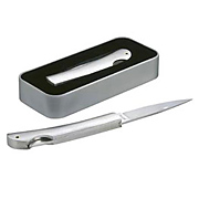 Нож, нержавеющая сталь в метал. коробке