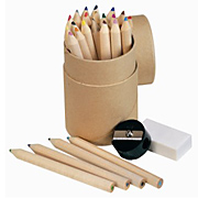 Набор цветных карандашей (24 шт.) с точилкой и резинкой