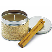 Ароматическая свеча в металлической банке. 3 аромата: кофе, ваниль, корица