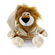 Мягкая игрушка Лев в халате и ночном колпаке