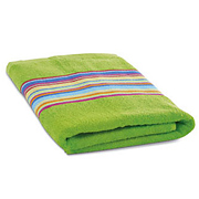 Пляжное полотенце с цветными полосами. х\б
