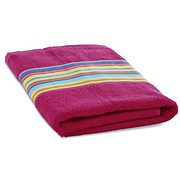Пляжное полотенце с цветными полосами. х\б